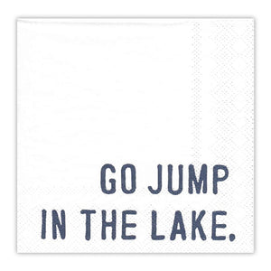 Go Jump In The Lake Cocktail Napkins