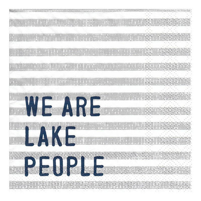 We Are Lake People Cocktail Napkin