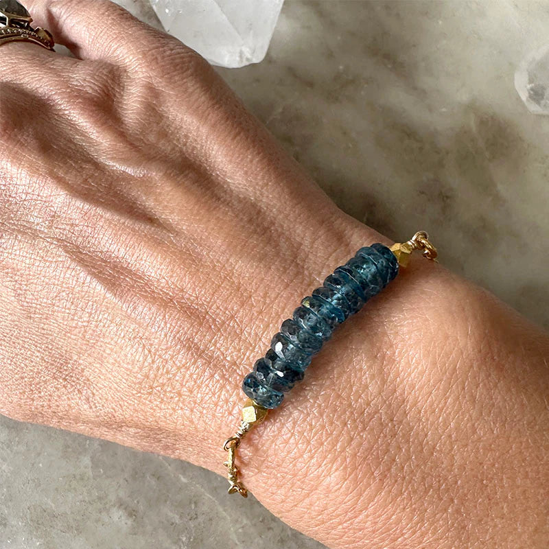 Tajia Blue Quartz Bracelet