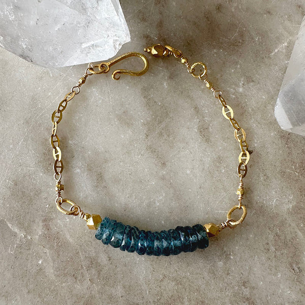 Tajia Blue Quartz Bracelet