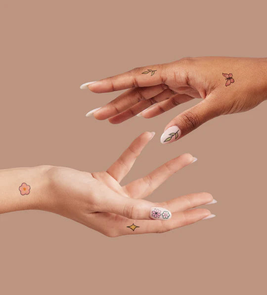 Daisy Dreams Nail Art Temporary Tattoo Pack