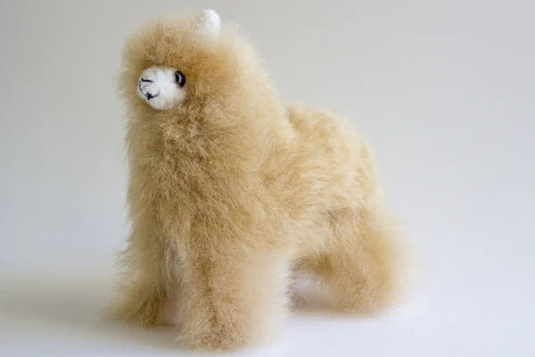 Small Alpaca Fur Llama - Light Brown