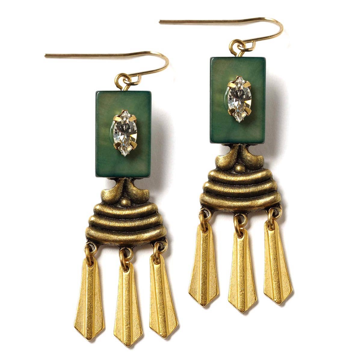 A Touch Of Geometry Earrings - Box Turtle