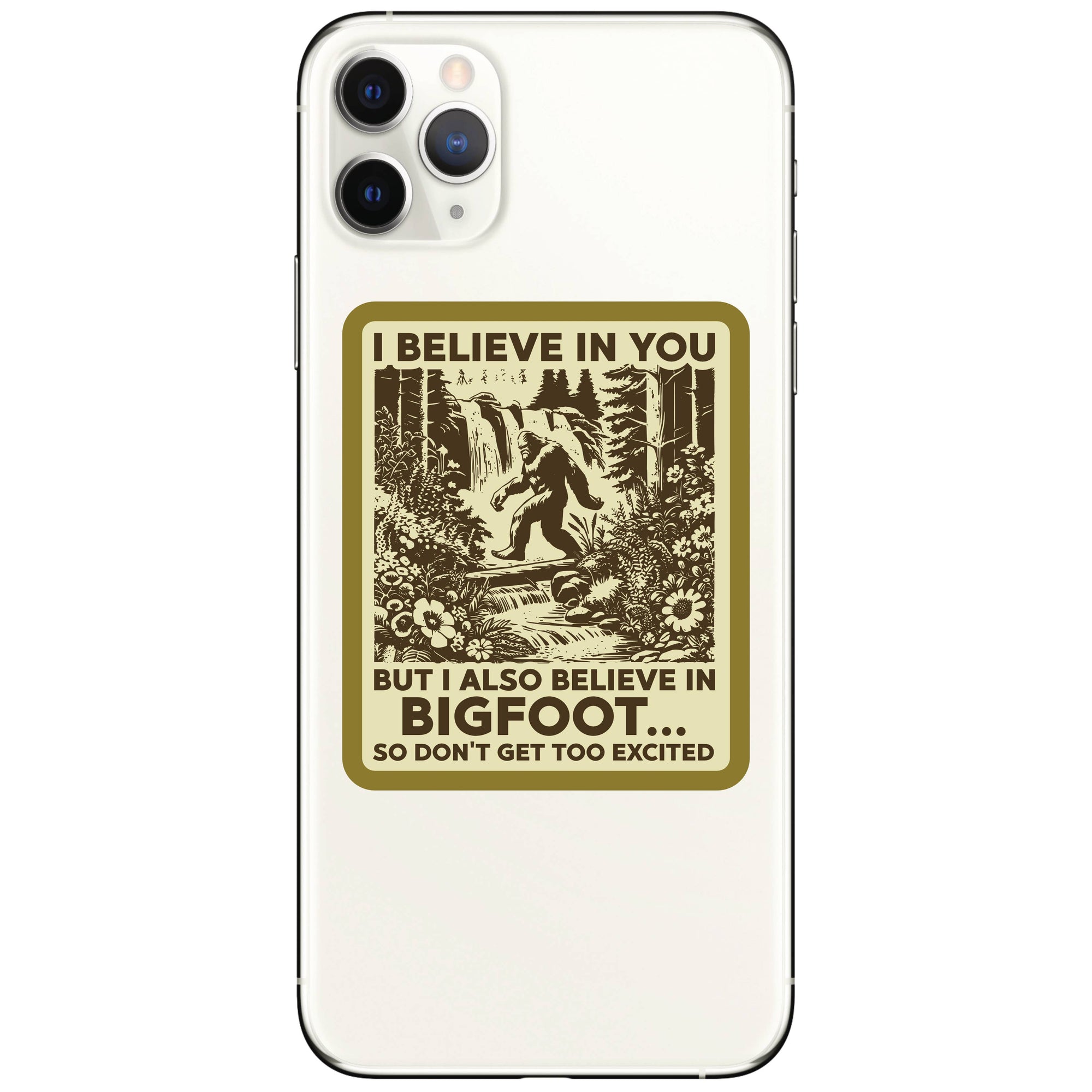 Bigfoot Sarcastic Cute Cryptoid Vinyl Sticker
