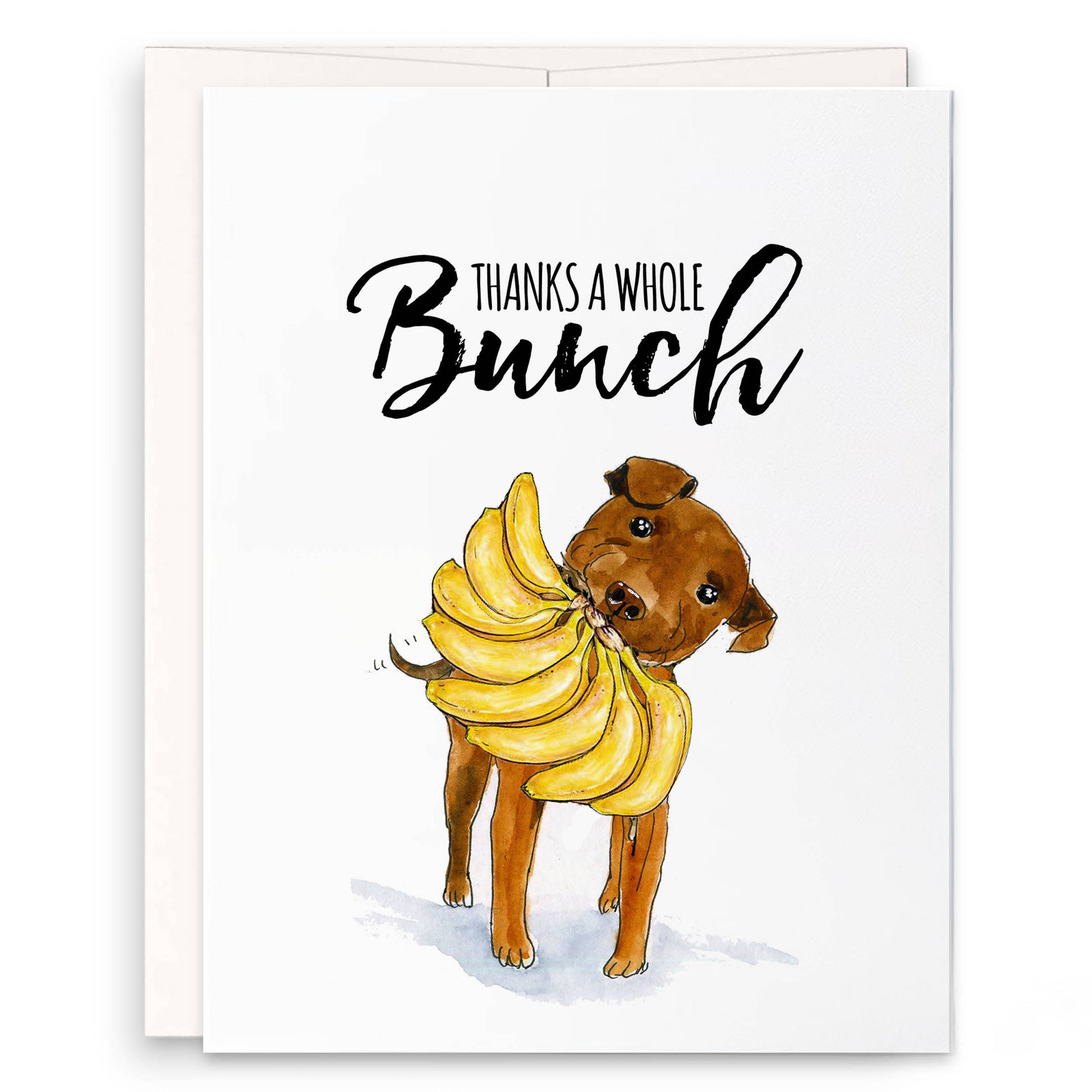 Banana Bunch Thanks - Funny Thank You Card