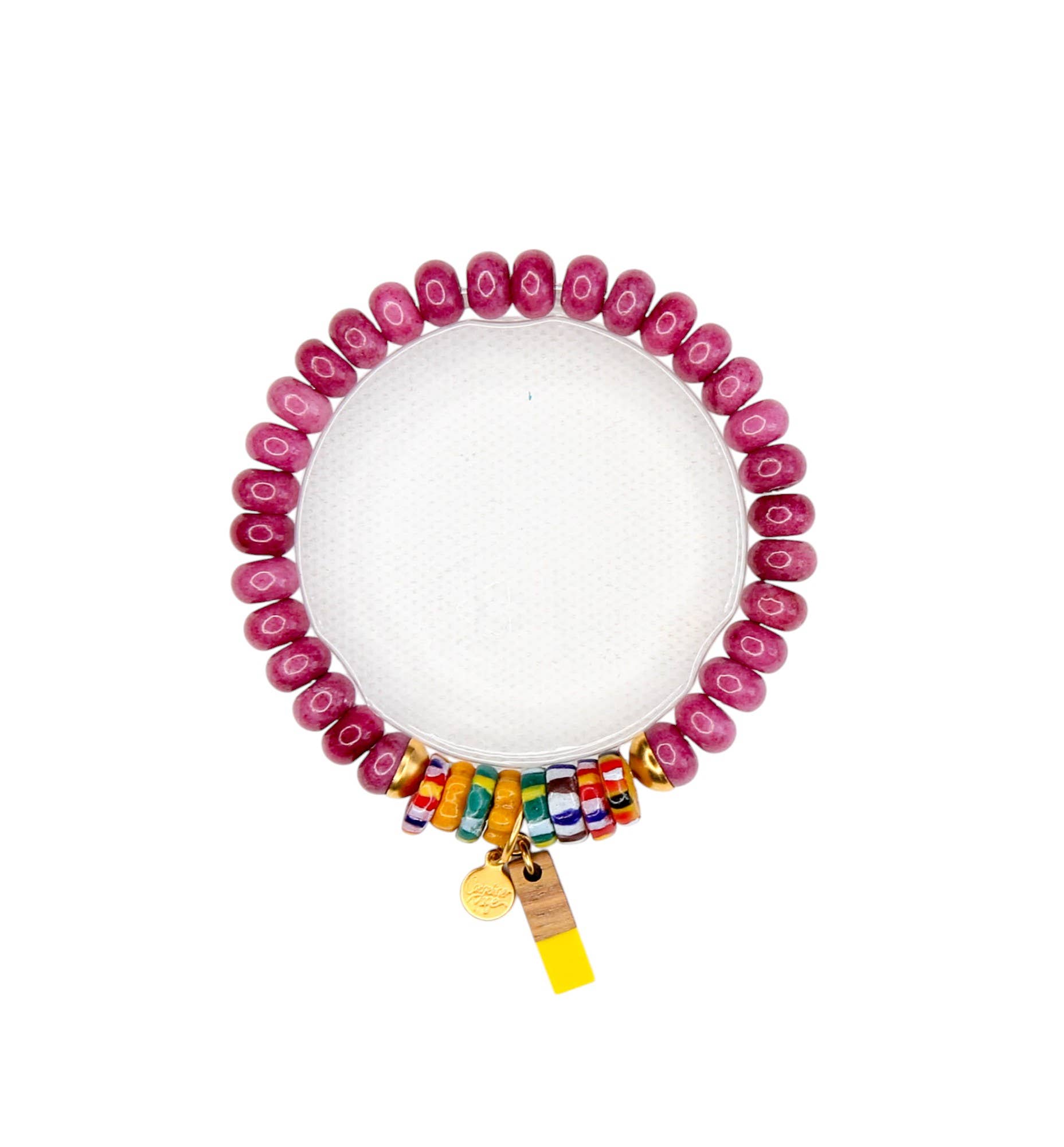 Pink Cherry Skittles Elastic Bracelet