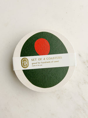 Pimento Olive Coasters