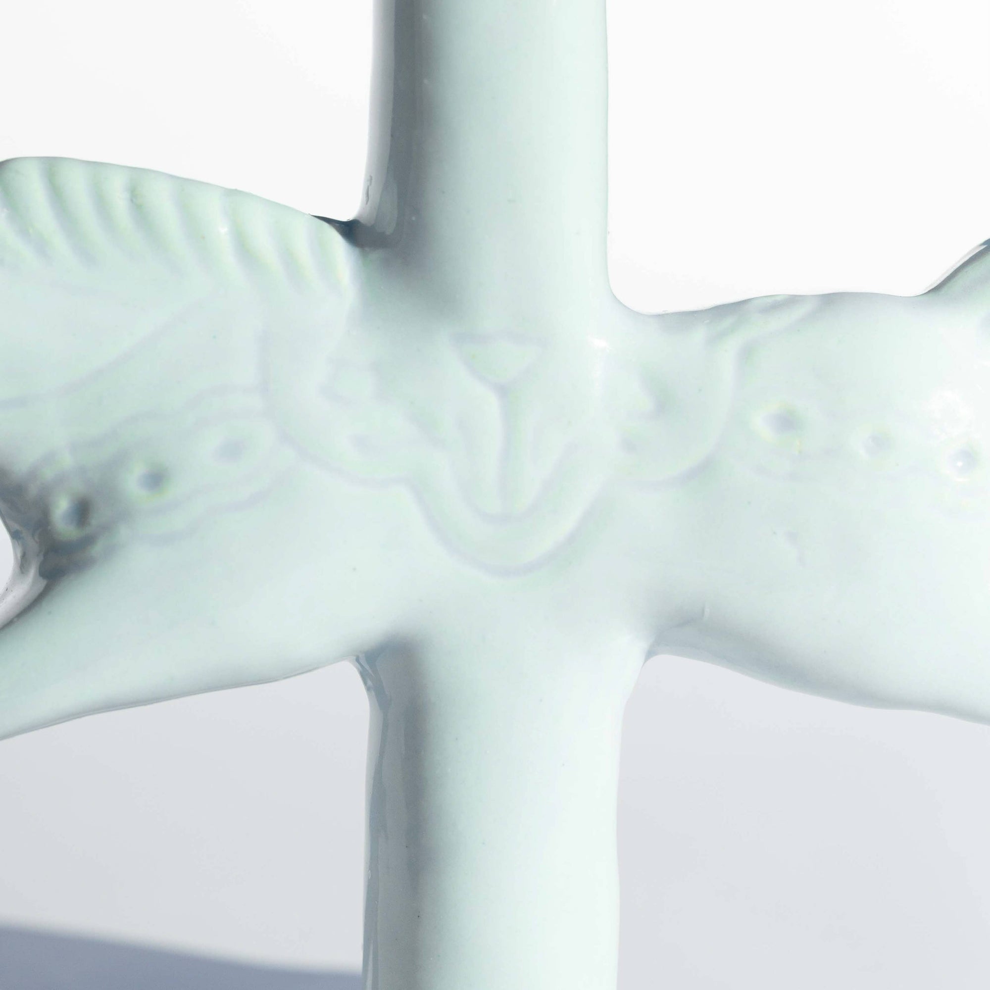 Blue Dala Horse Candlestick Holder