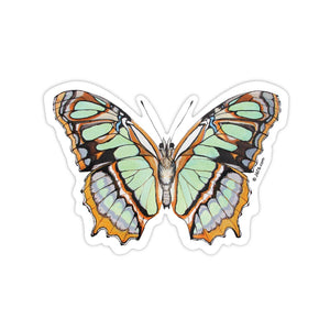 Malachite Butterfly Vinyl Sticker