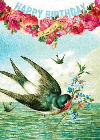 Happy Birthday Time Flies Card