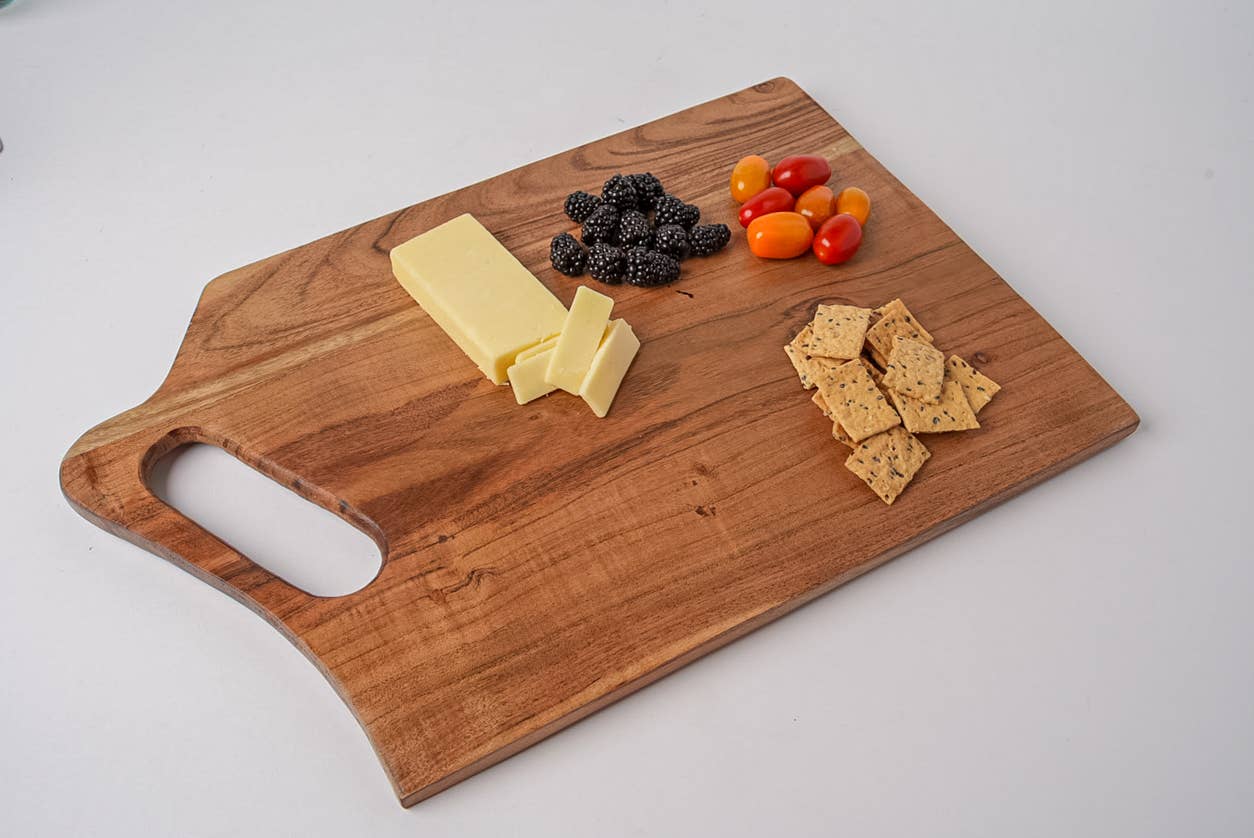 Acacia Wood Rectangle Serving Board - Box Turtle