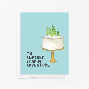 Outdoor Adventure Cake Birthday Card