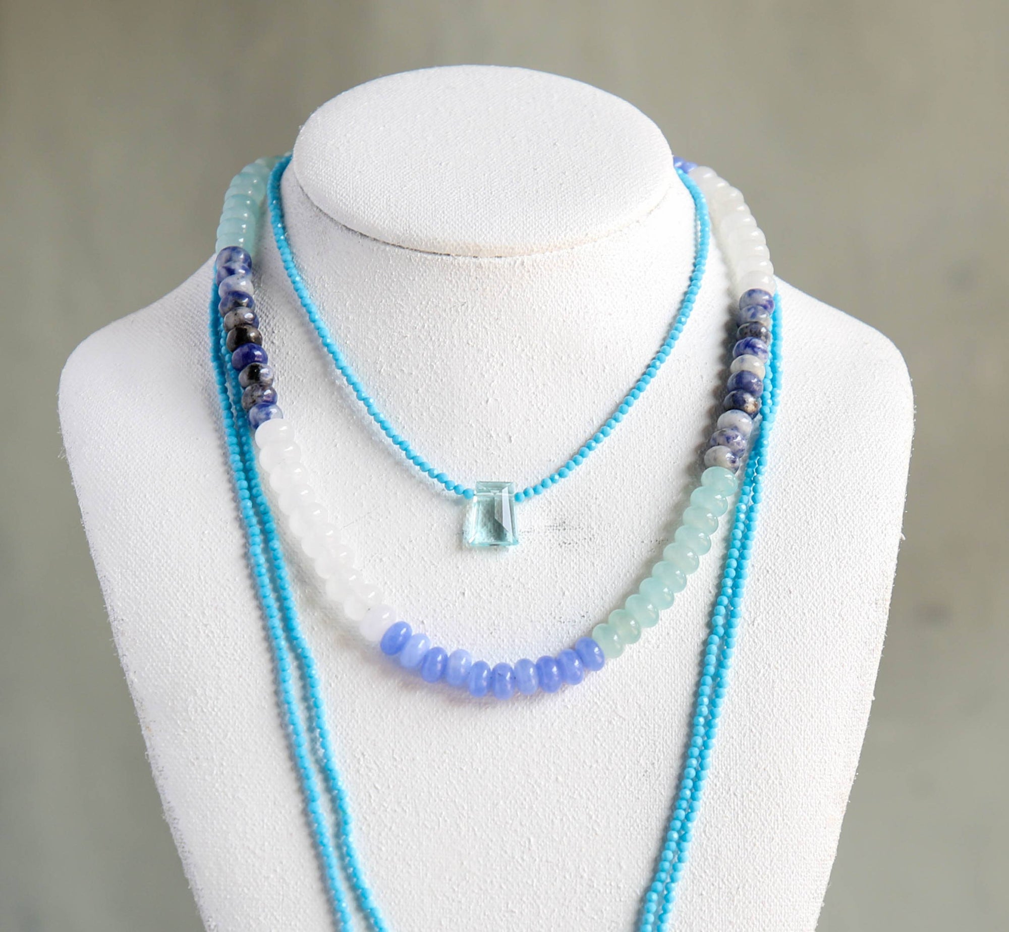 Ocean Stone Pendant in Amazonite