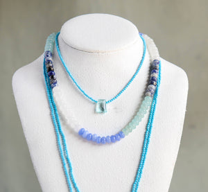 Ocean Stone Pendant in Amazonite