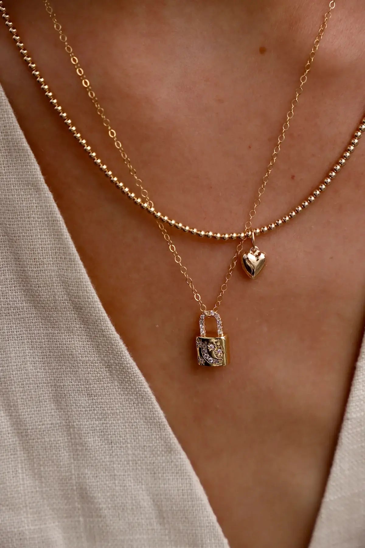 Gold Filled Beaded Chain