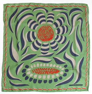 Mini Forget-Me-Not Khaki Scarf