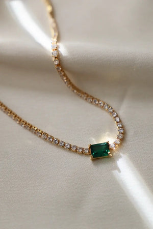 Heirloom Emerald Tennis Necklace