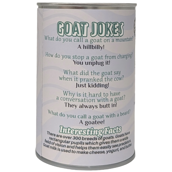 Billy the Canned Goat - Stuffed Animal