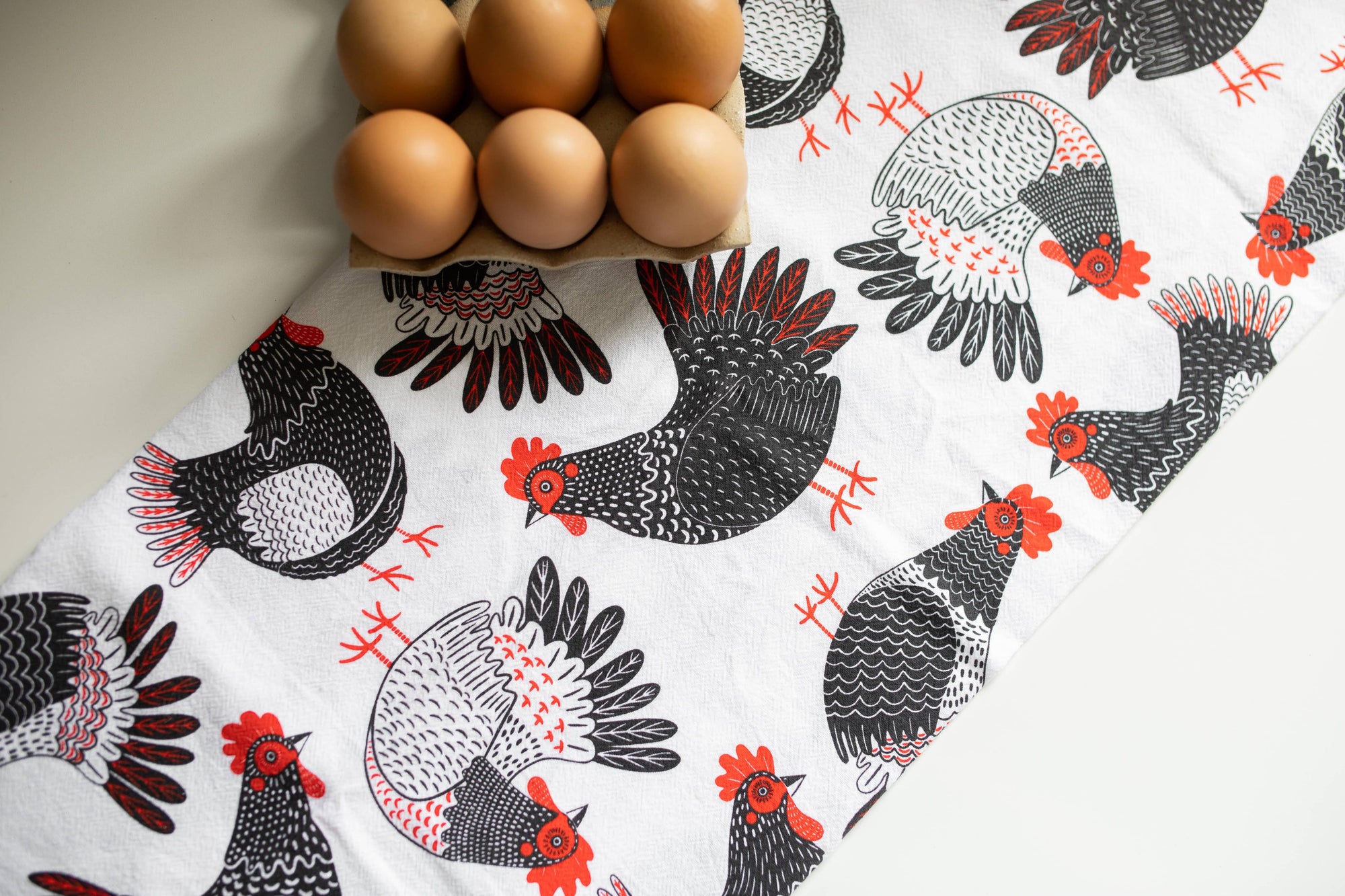 Chicken Tea Towel - Farmhouse Kitchen Towel Decor