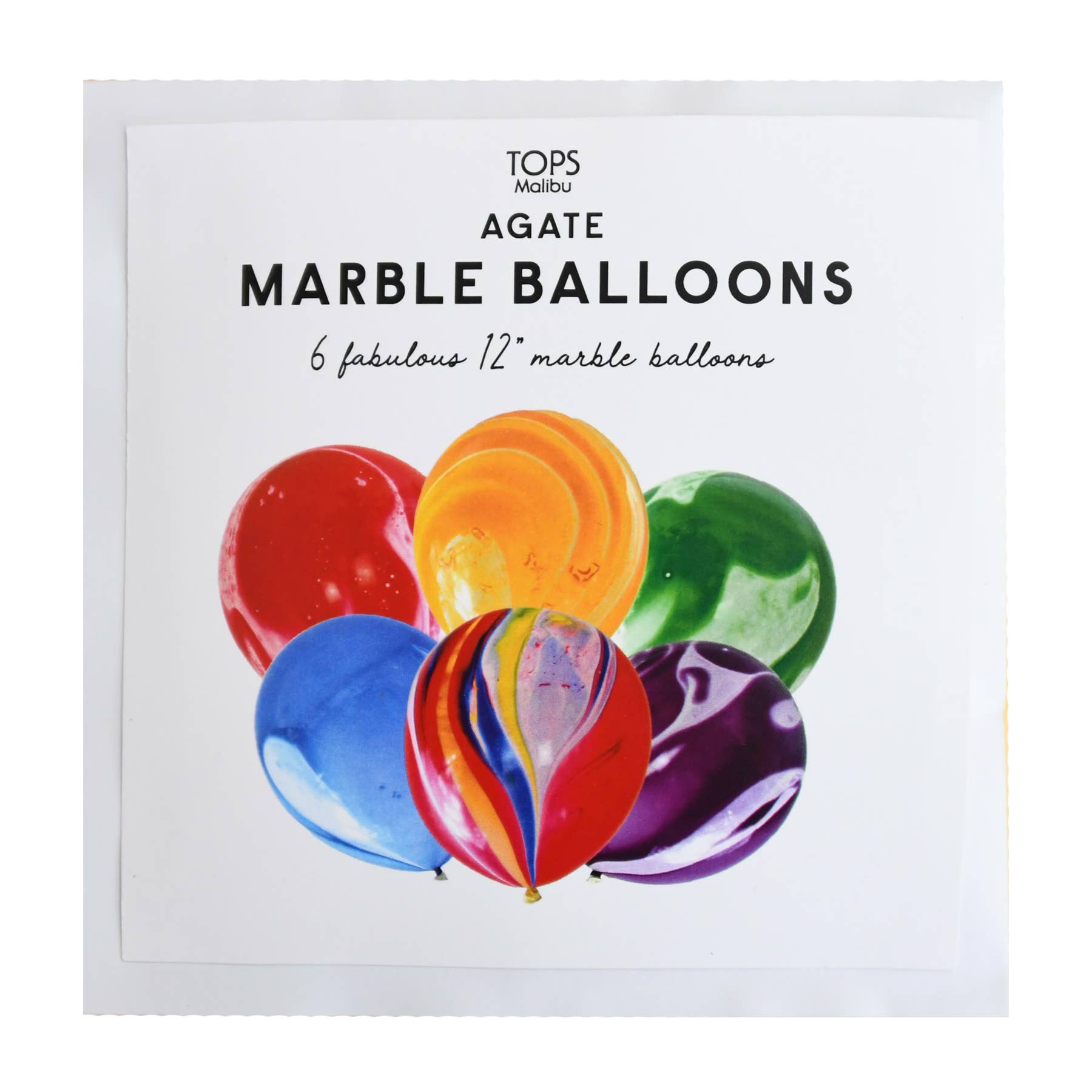 Agate Marble Latex Balloons - Box Turtle