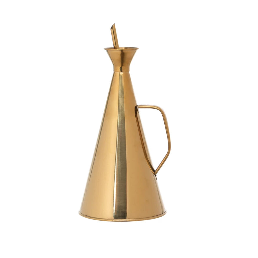 Gold Stainless Steel Oil Cruet