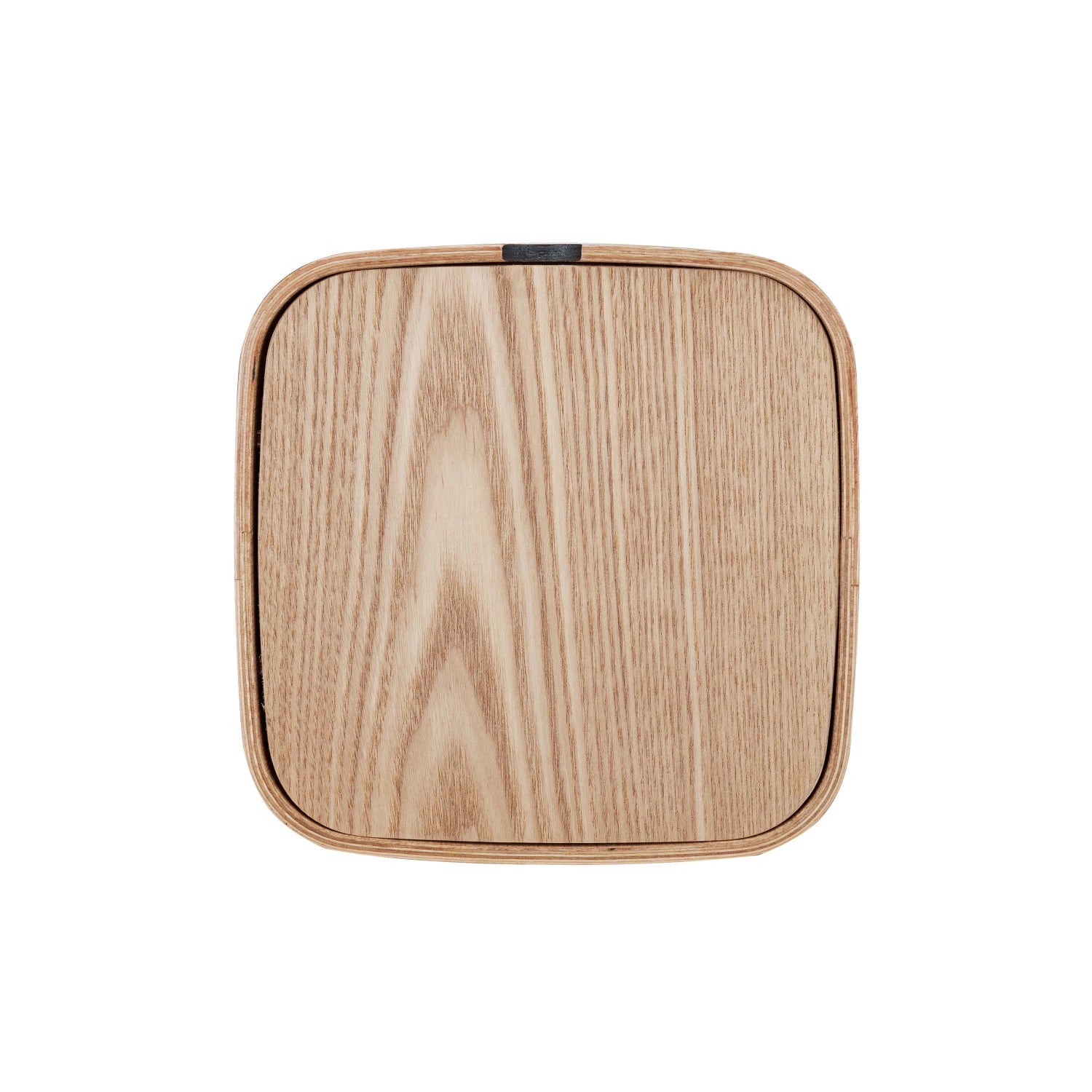 Oak Box with Mirrored Flip Lid