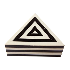 Black and White Triangle Box