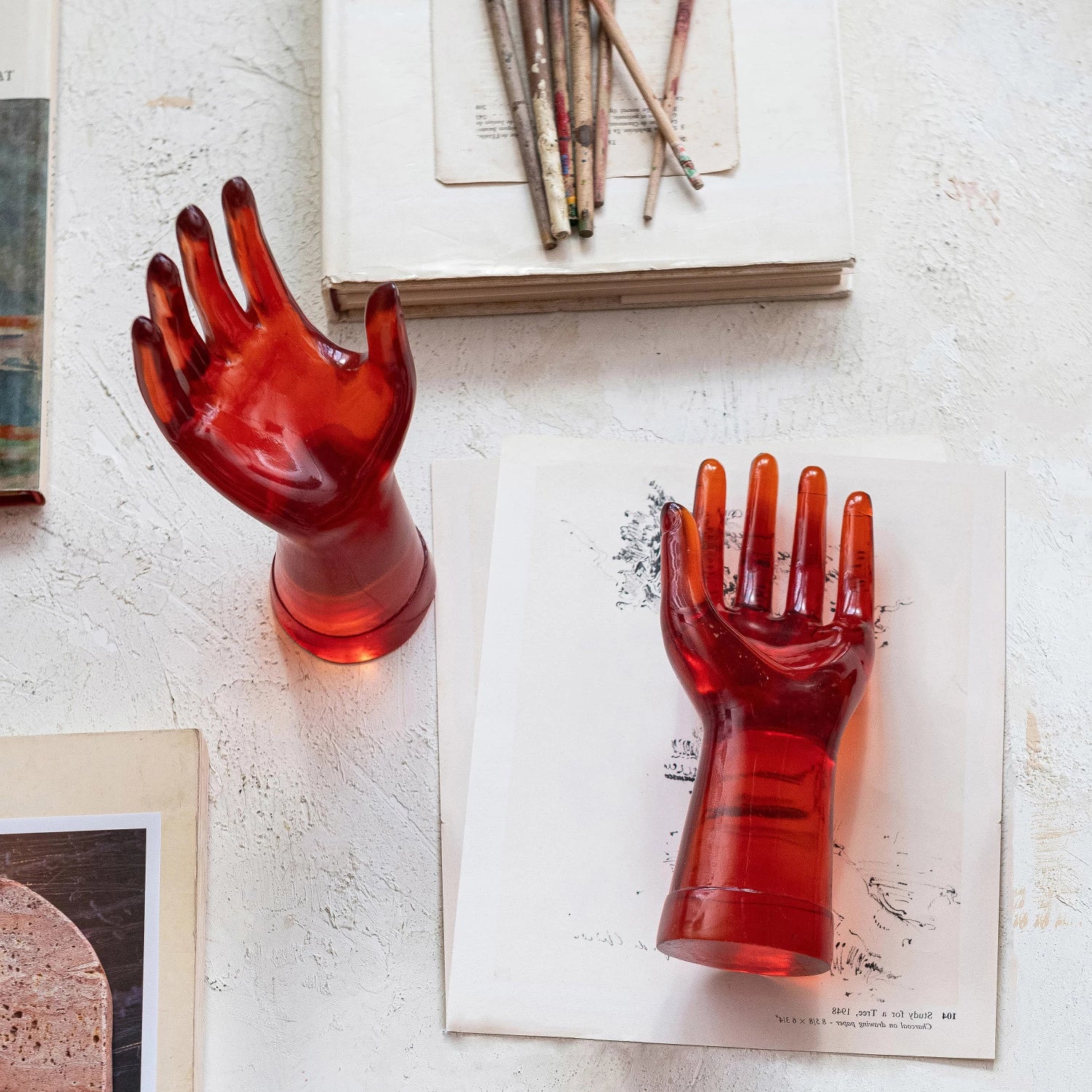 Orange Resin Hand