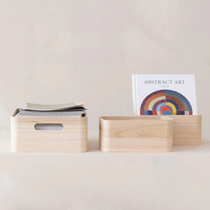 STYLE B Natural Wood Nesting Containers