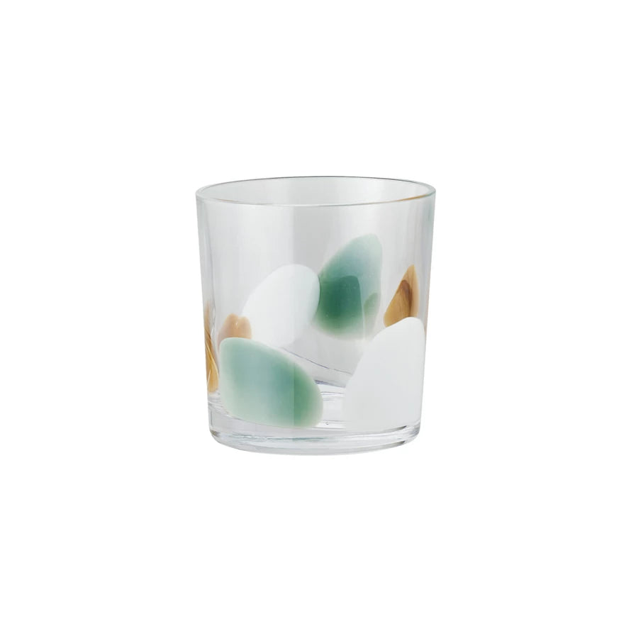 Green & Tan Drinking Glasses