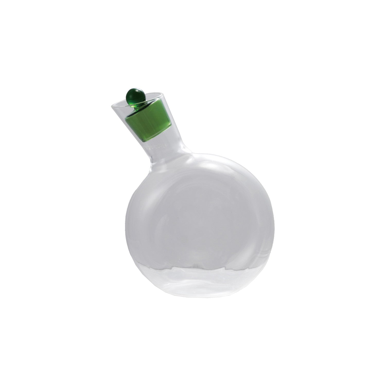 20 oz. Glass Bottle with Green Lid