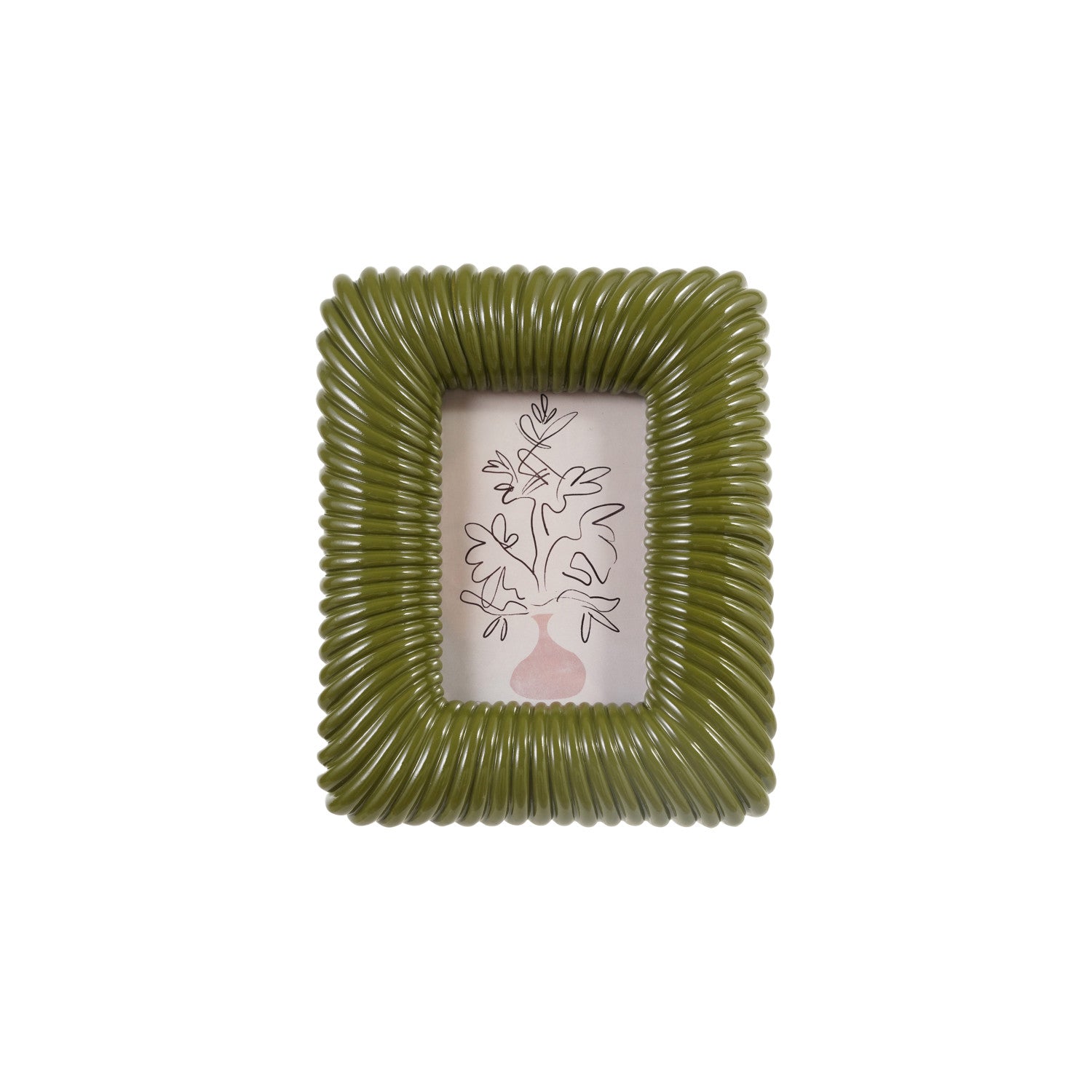 Resin Ribbed Photo Frame
