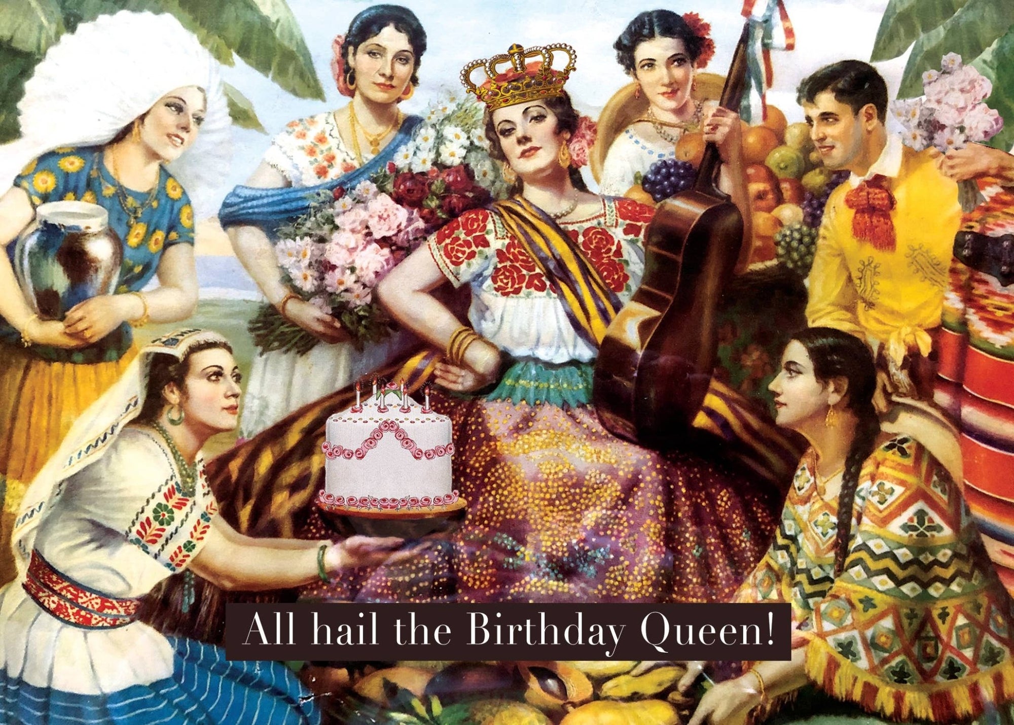 All Hail the Birthday Queen Card - Box Turtle