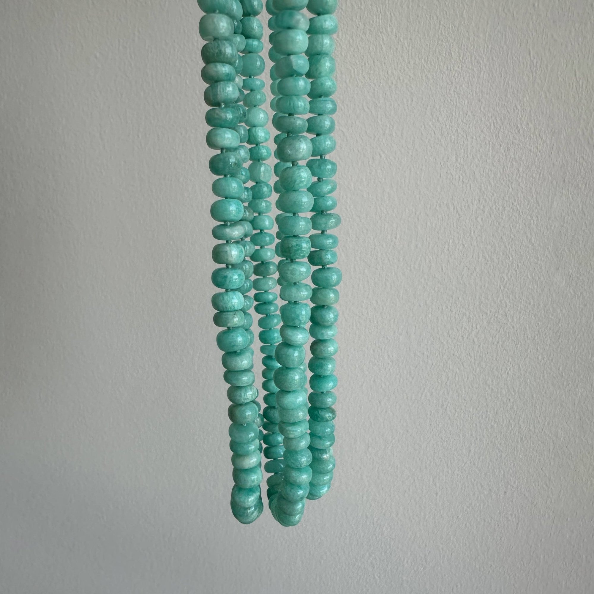 Amazonite Green Chunky Gemstone Necklace - Box Turtle