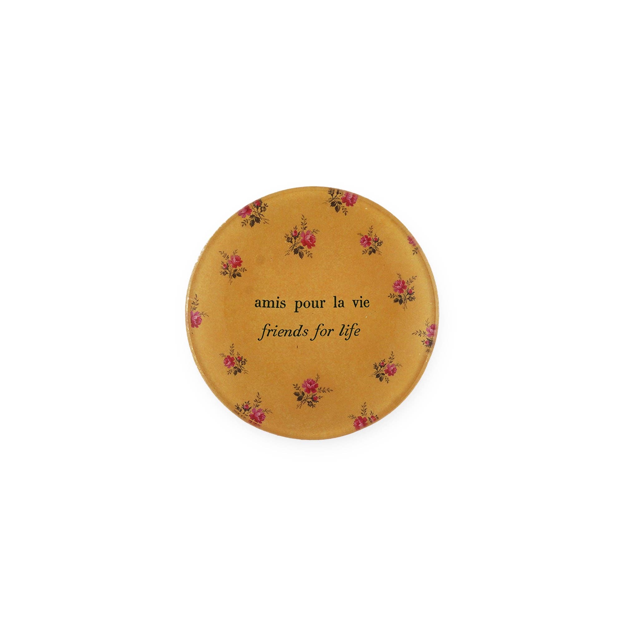 Amis Pour La Vie Mini Decoupage Plate - Box Turtle