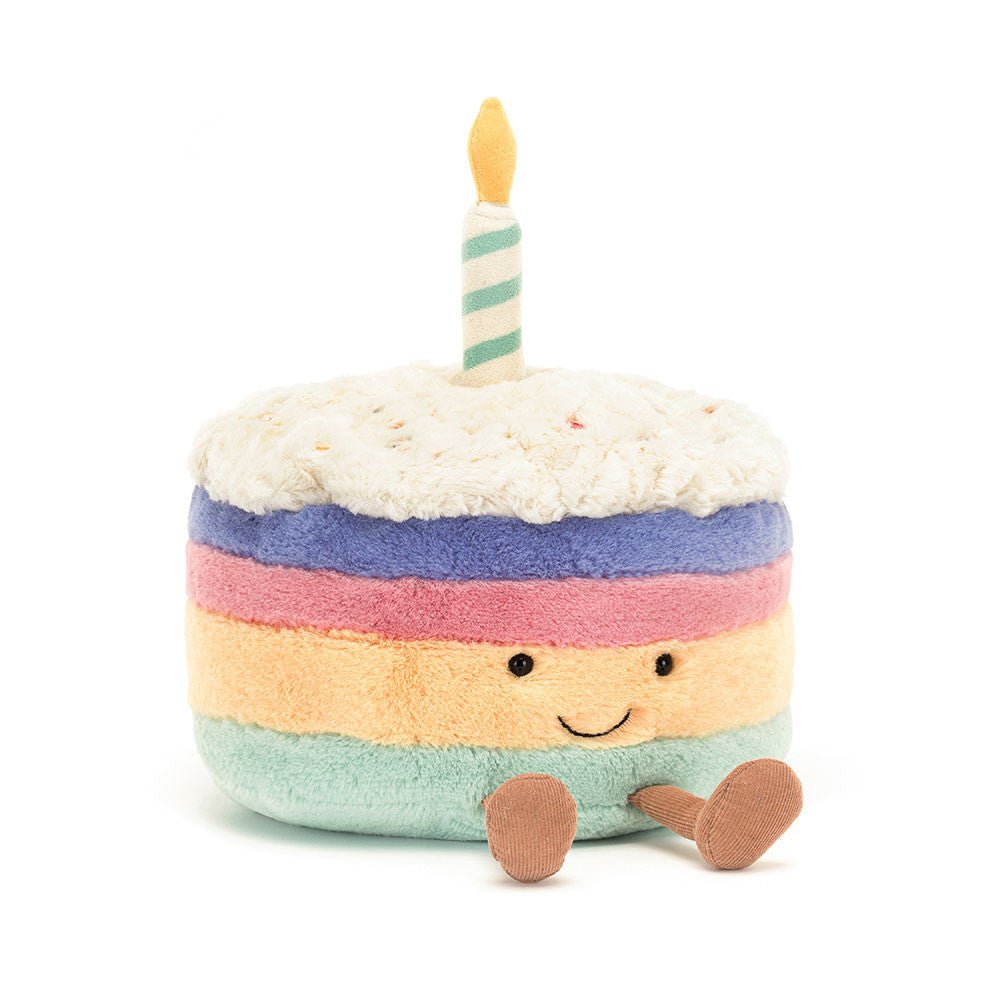 Amuseables Rainbow Birthday Cake - Box Turtle