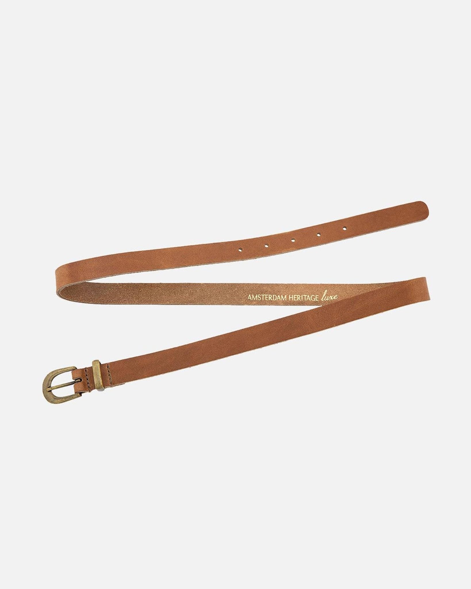 Ank | Classic Skinny Leather Belt - Box Turtle