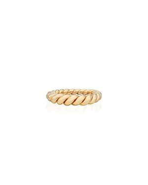 Tapered Twisted Ring - Gold