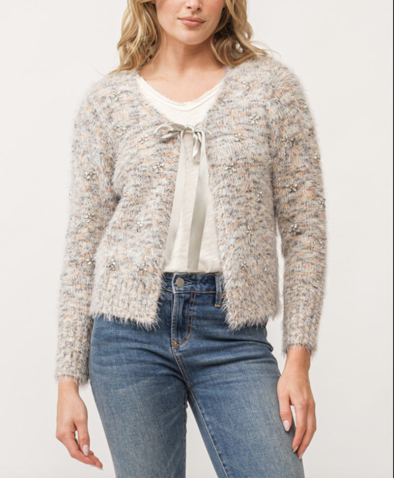 Serafina Cardigan in Snowy Meadow
