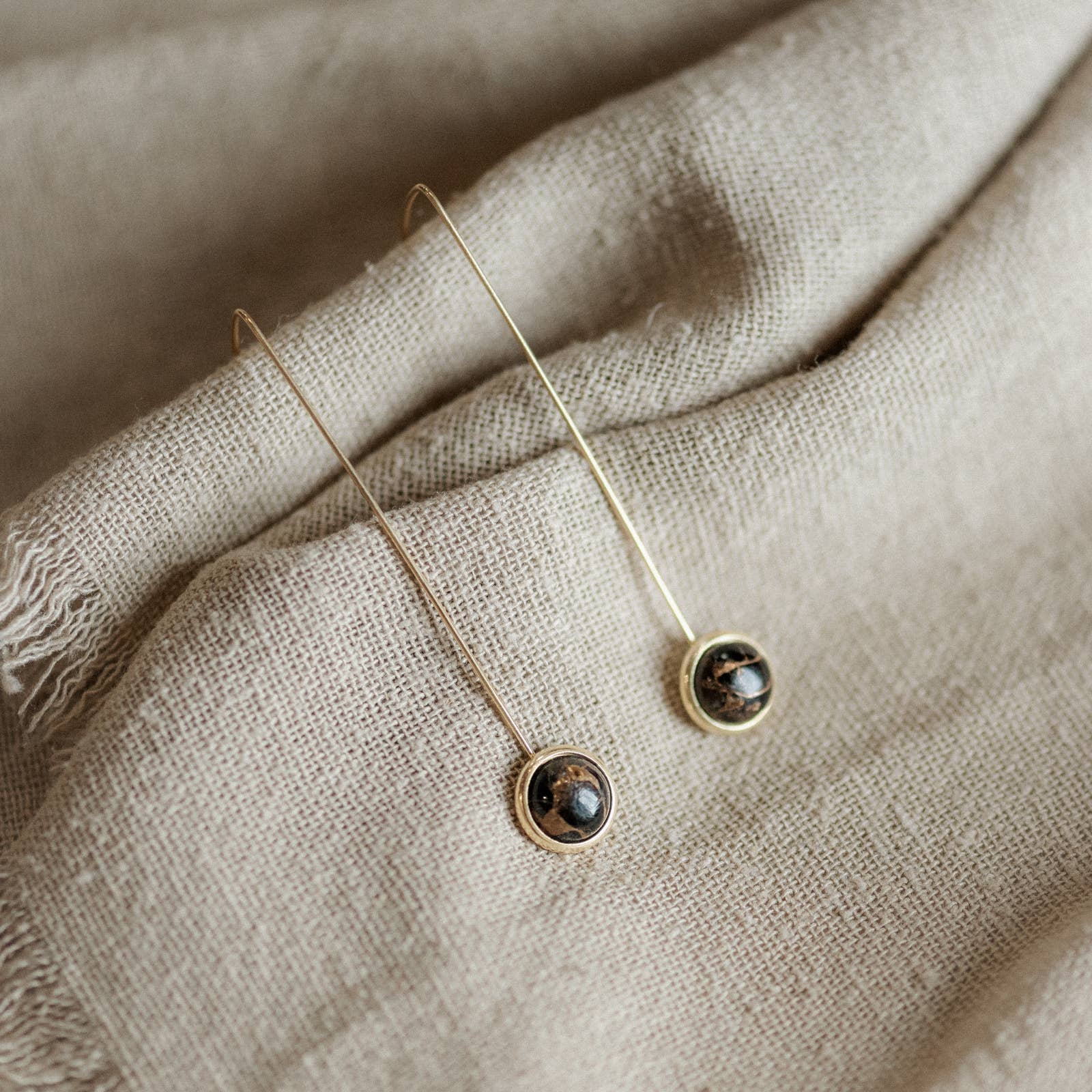 Anther Drops // Copper Obsidian - Box Turtle