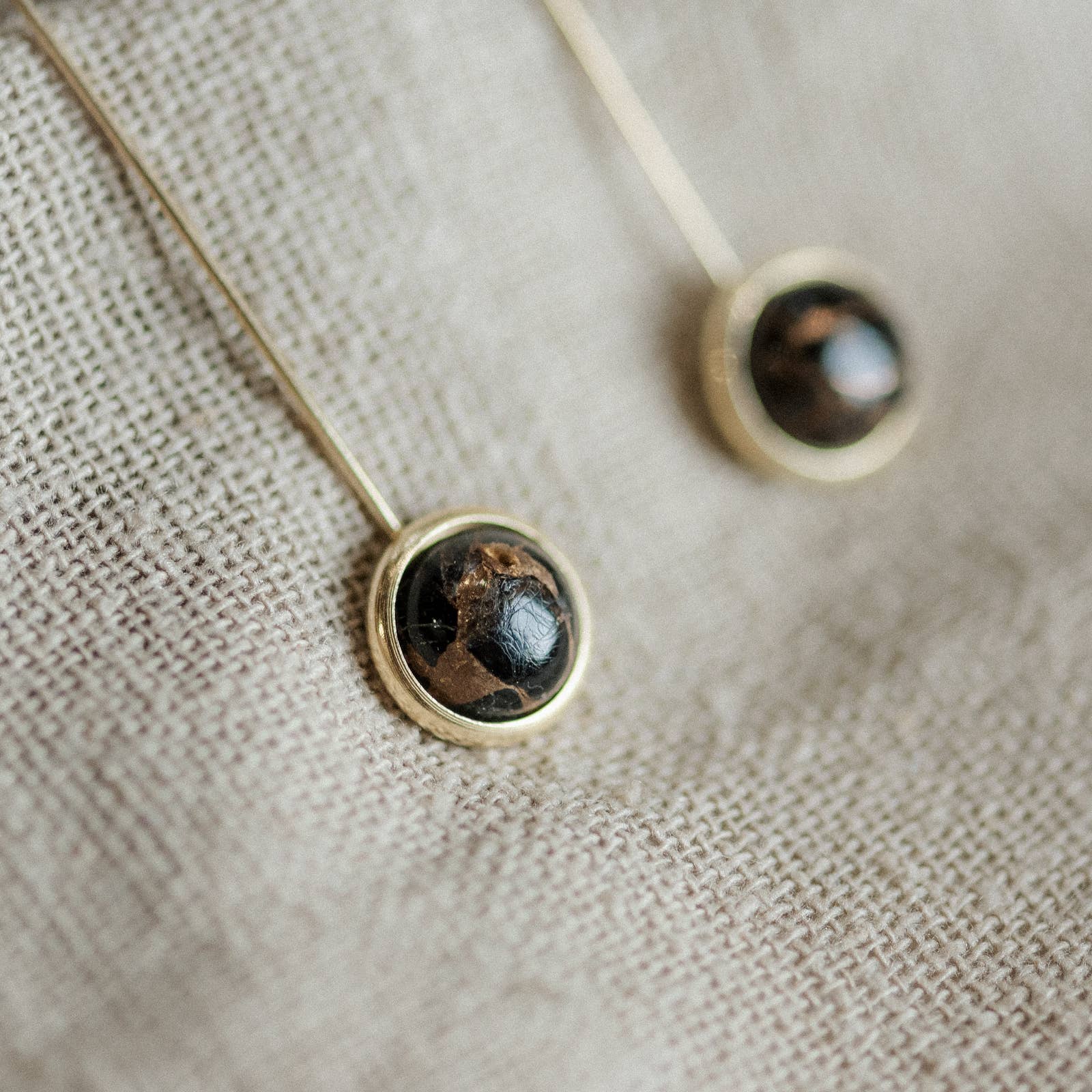 Anther Drops // Copper Obsidian - Box Turtle