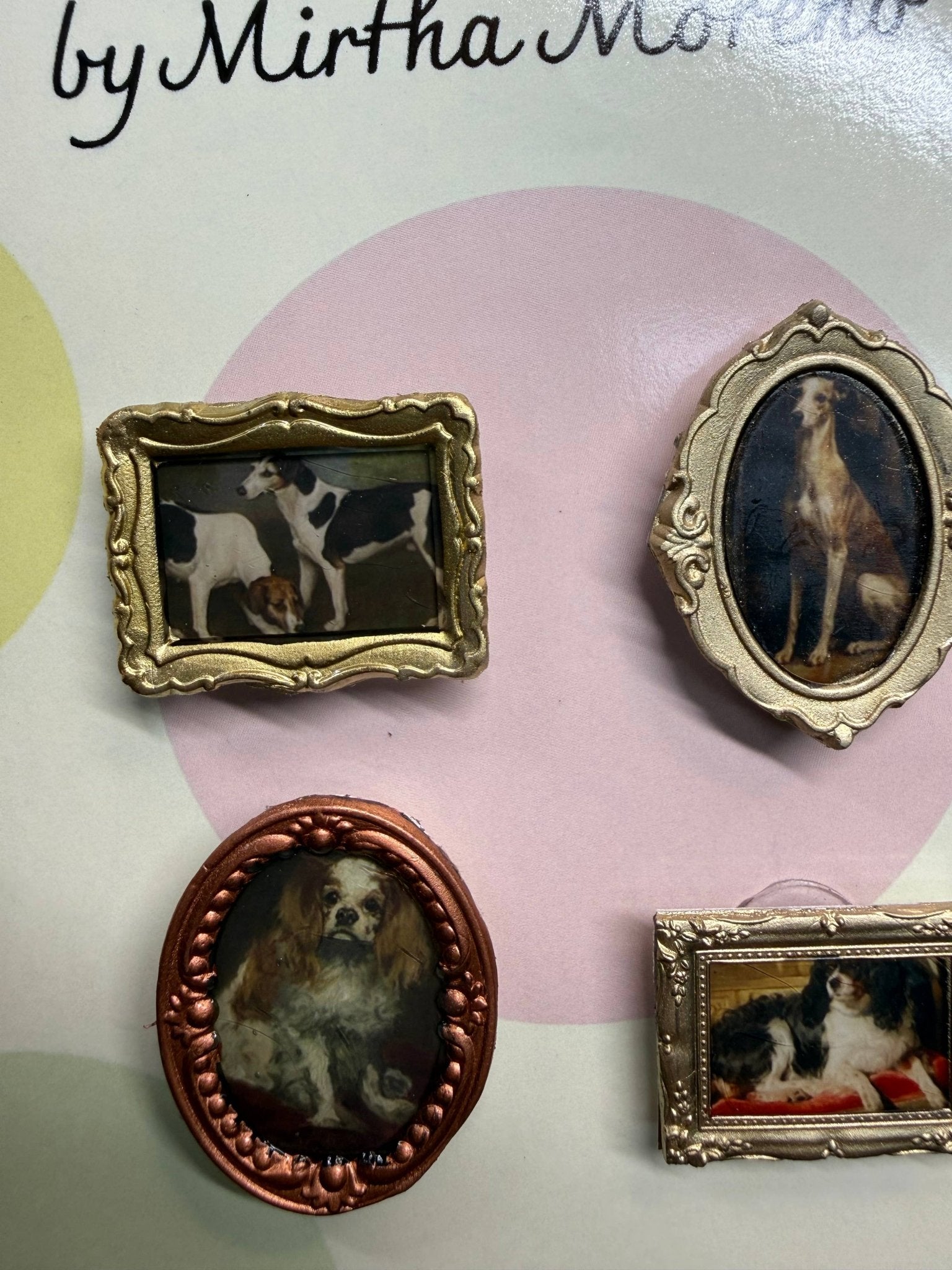 Antique Dog Magnets - Box Turtle