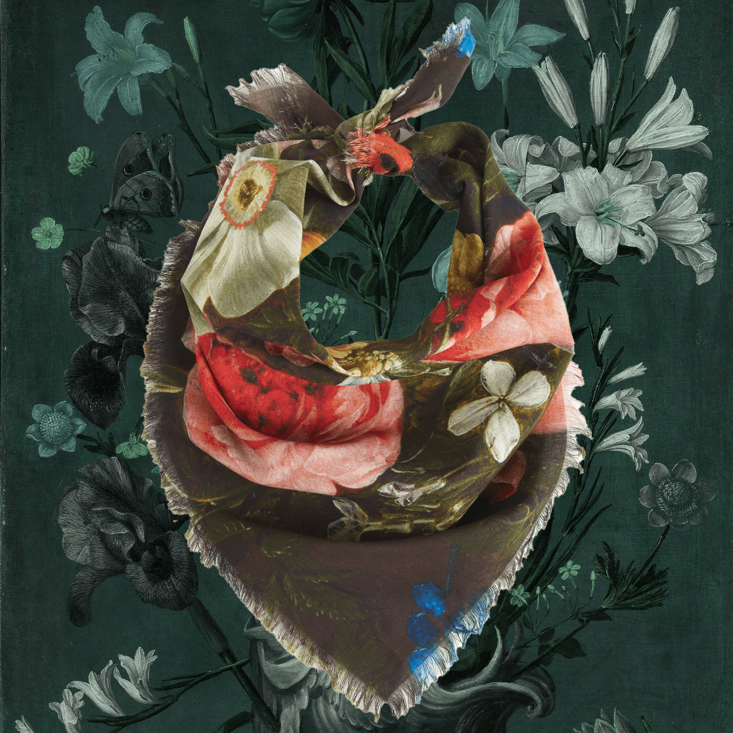 Antwerp Voile Bandana - Box Turtle