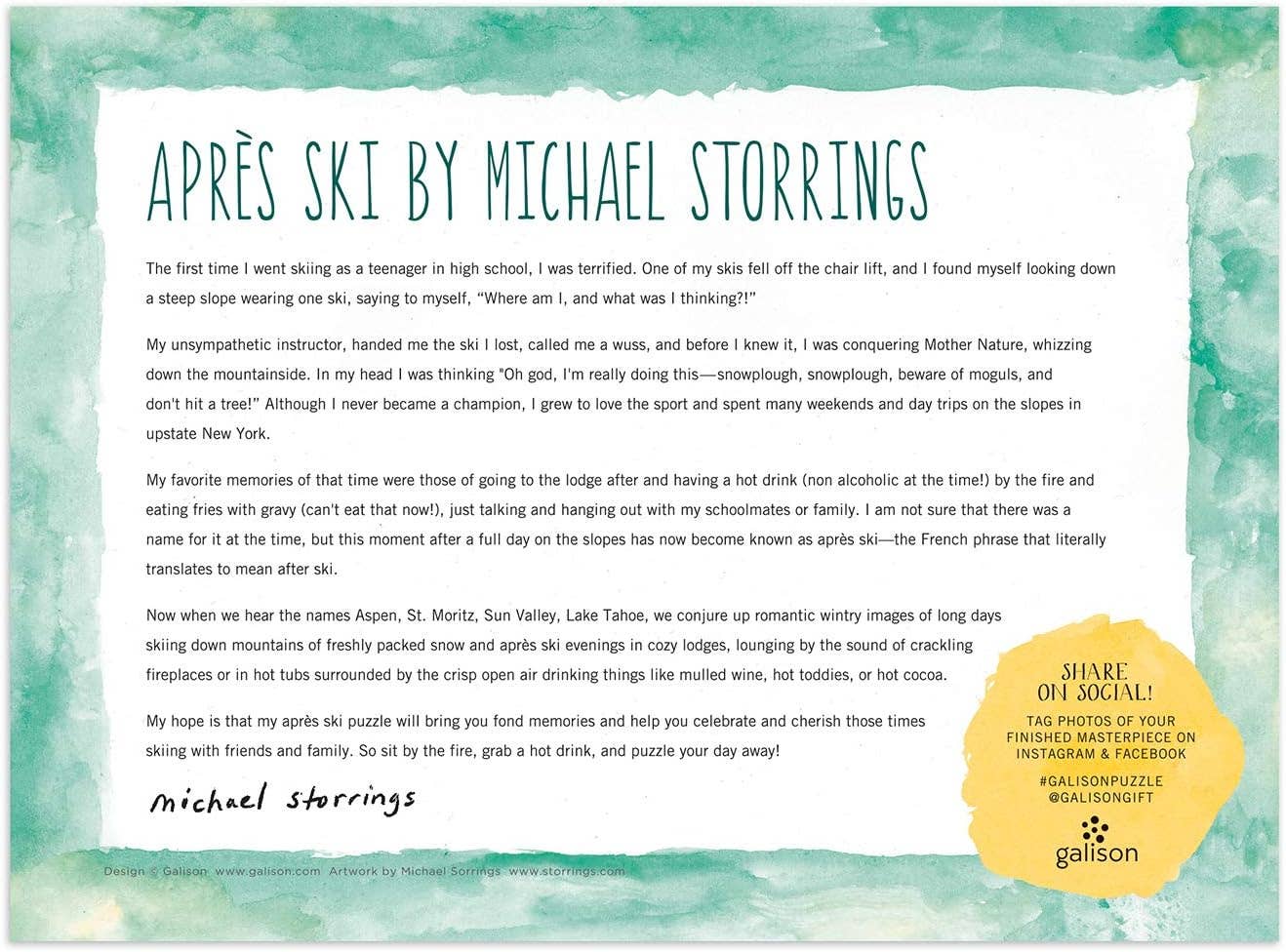 Apres Ski 1000 Pc Puzzle - Box Turtle