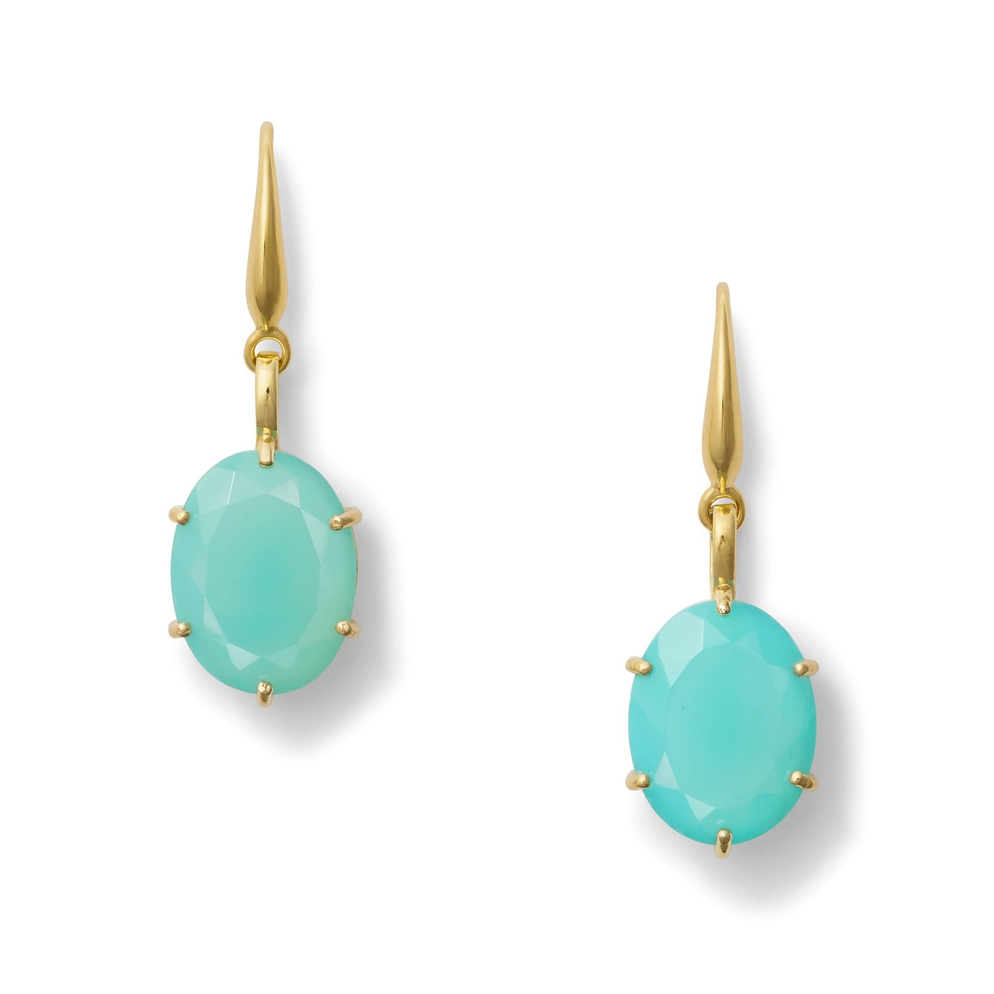 Aquamarine Bling Drop Earring - Box Turtle