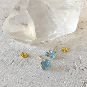 Aquamarine Stud Earrings