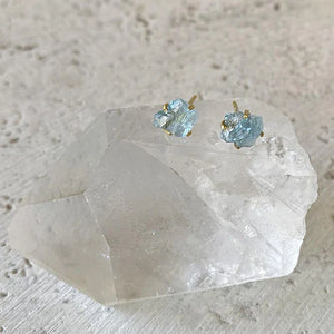 Aquamarine Stud Earrings