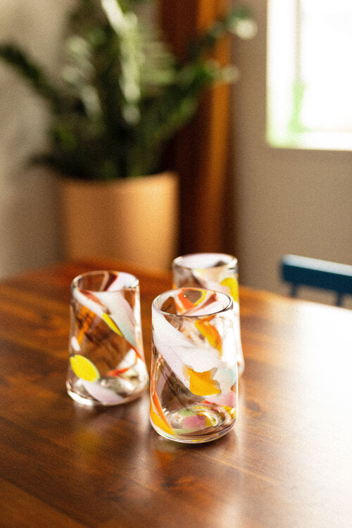 Confetti Galaxy Sparkle Vase/Glass