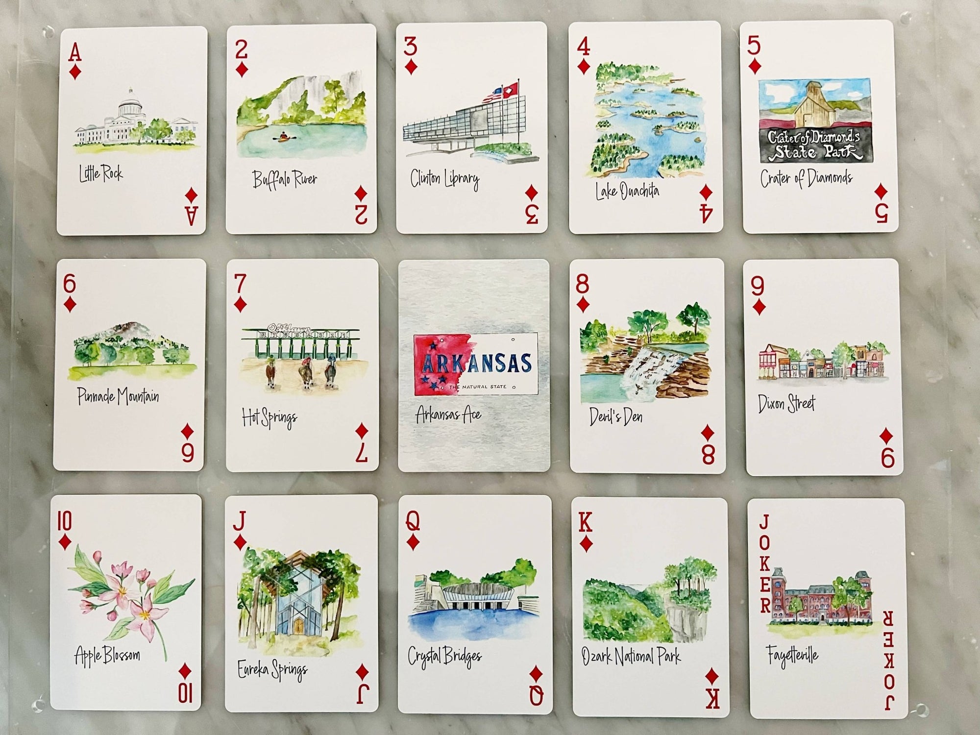 Arkansas Playing Cards - Box Turtle