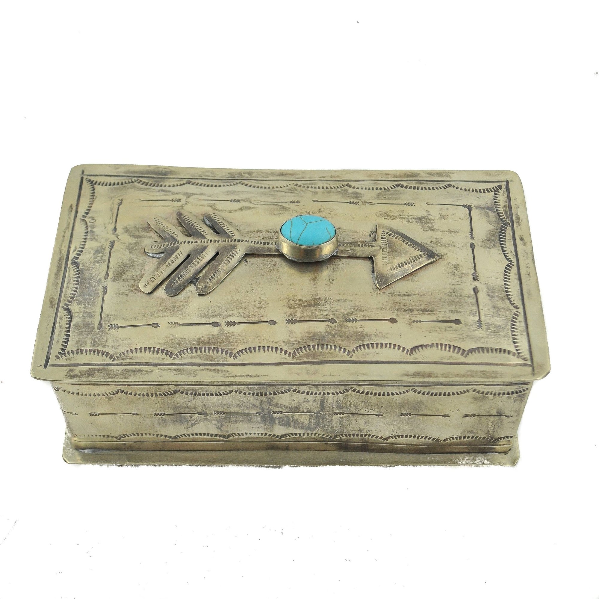 Arrow Stamped Box - Box Turtle